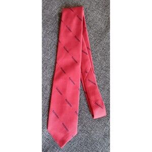 Dress Tie 70s 80s 90s Y2K Mens Schreter Red FairLanes 3 Wide 55 Long